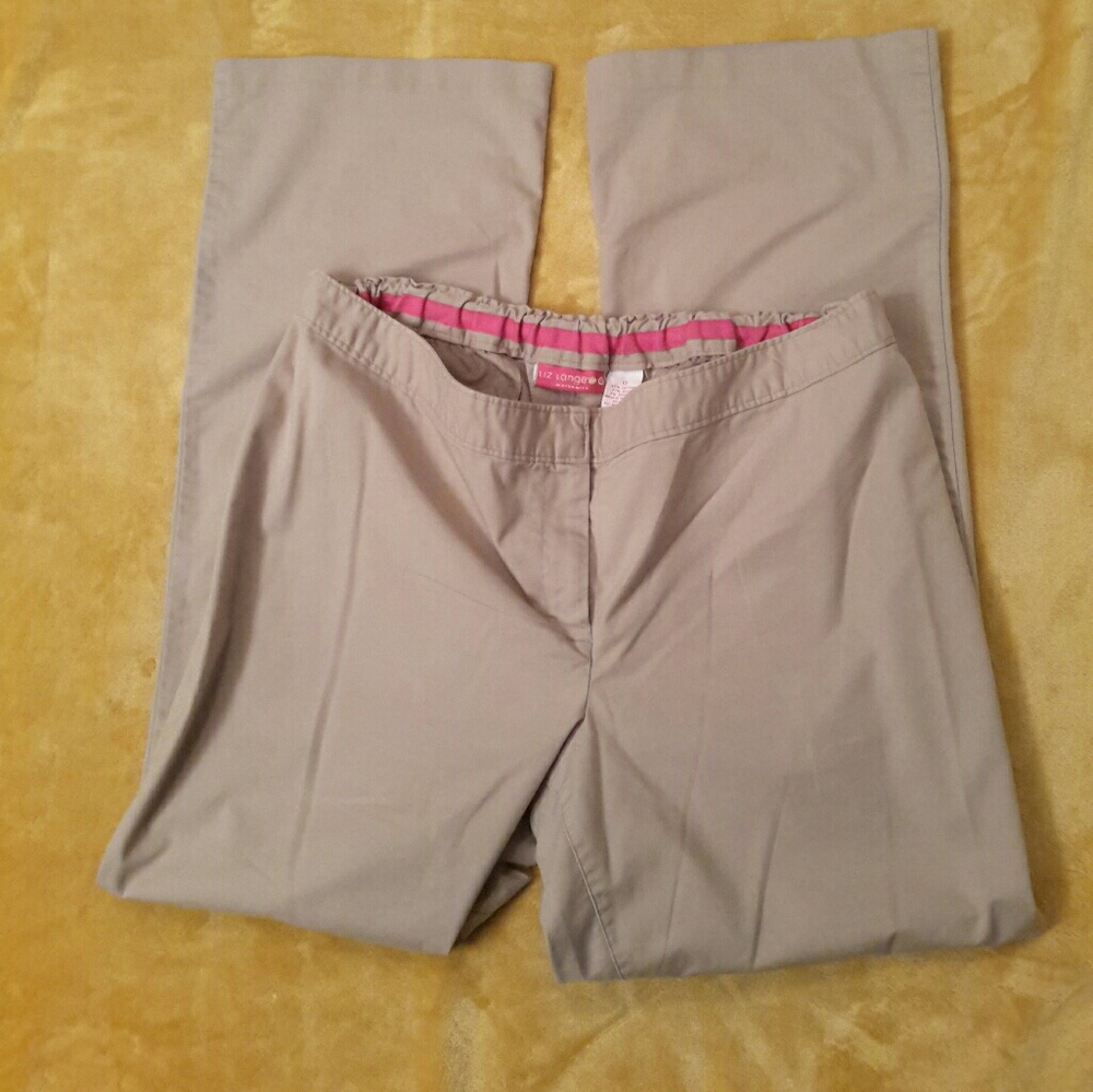 Liz Lange Maternity Pants (Khaki) K-11